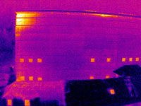 Thermographie isolation façade bâtiment